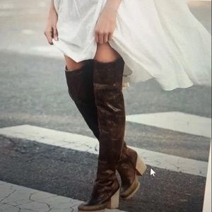 Free People || Estate Thigh High || Brown Boots || 38